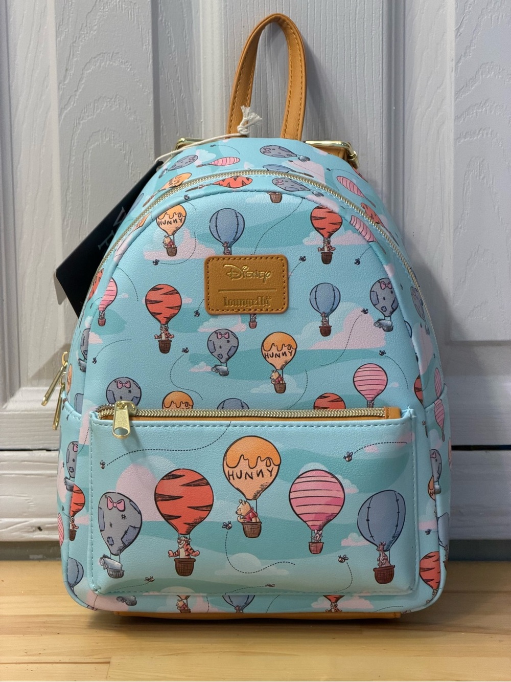 Disney Light Blue Hot Air Balloon Winnie the Pooh Mini Backpack loungefly